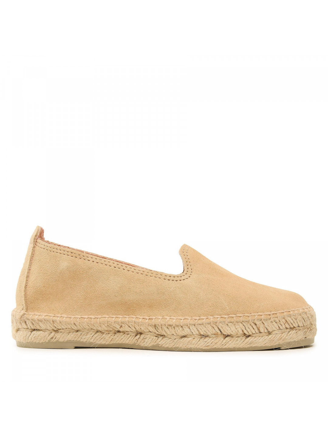 Espadrilky Manebi Suede Flat Espadrilles Béžová